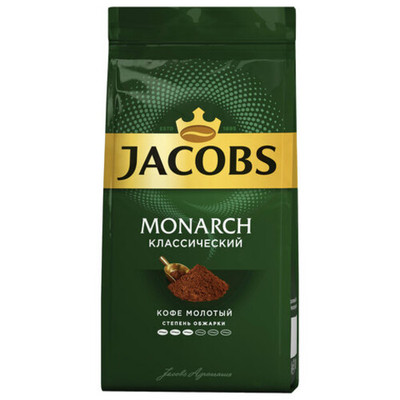 Кофе Jacobs Monarch классический жареный молотый, 230г