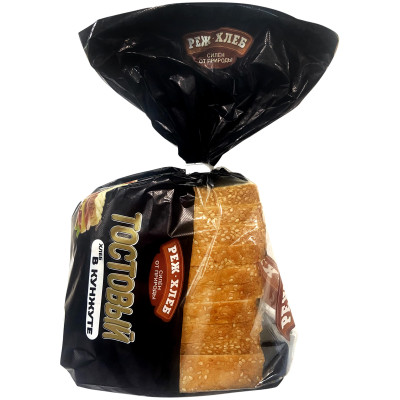 Хлеб Реж-Хлеб Тостовый в кунжуте формовой нарезанный, 300г