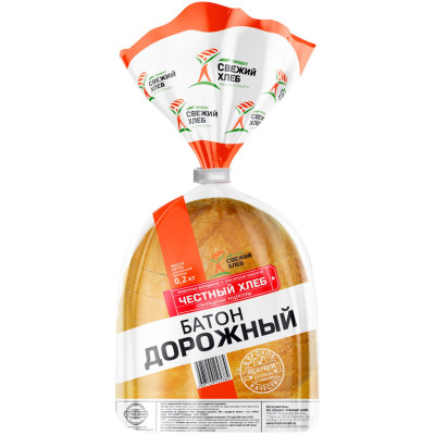 Хлеб Курскхлеб Дорожный новый половинка, 200г