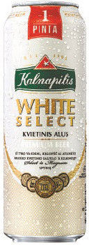 Пиво Kalnapilis Вайт селект светлое нефильтрованное 5.4%, 568мл