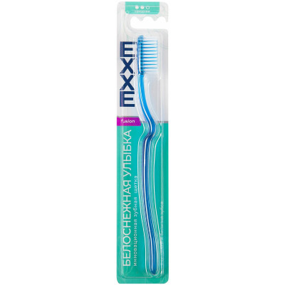 Зубная щётка Exxe Fusion белоснежная улыбка синяя