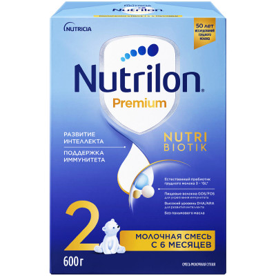 Смесь Nutrilon 2 Premium молочная с 6 месяцев, 600г