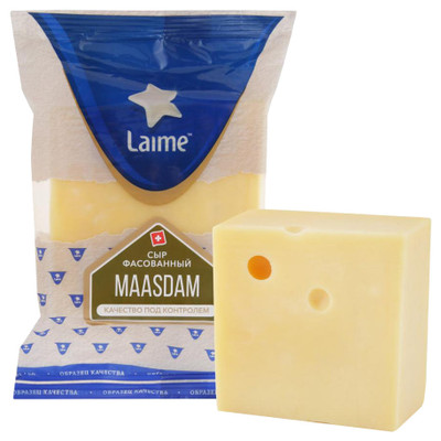 Сыр полутвёрдый Laime Маасдам 45%, 270г