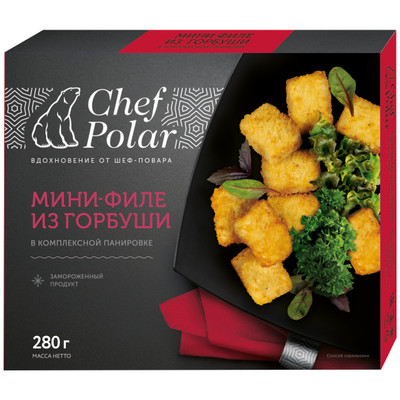 Мини-филе горбуши Chef Polar в панировке, 280г