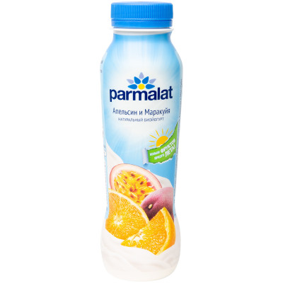 Биойогурт Parmalat питьевой апельсин-маракуйя 1.5%, 290мл