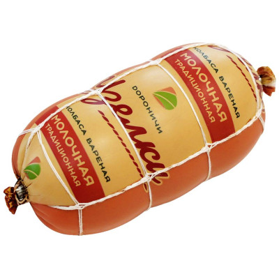 Колбаса варёная Узелки Молочная Традиционная из мяса птицы 2 сорта, 500г