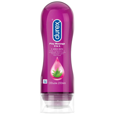 Гель-лубрикант Durex Play Massage 2in1 c Алоэ Вера, 200мл