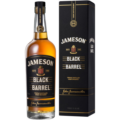 Виски Jameson Блэк Баррел ирландский купажированный 40% в подарочной упаковке, 700мл