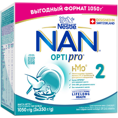 Смесь Nan Optipro молочная с 6 месяцев, 1,05кг
