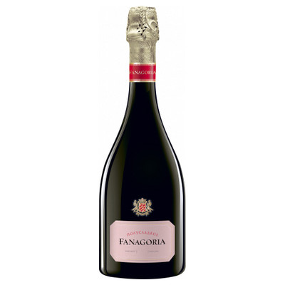 Шампанское Fanagoria Российское розовое полусладкое, 0.75л