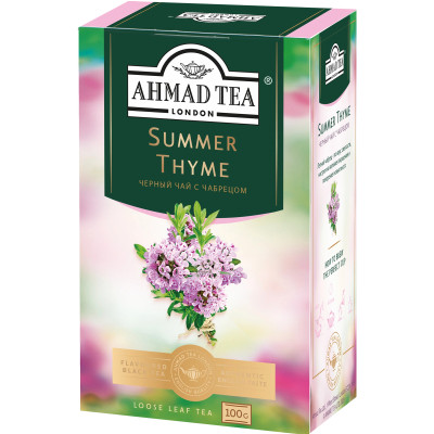 Чай Ahmad Tea Летний чабрец чёрный, 100г