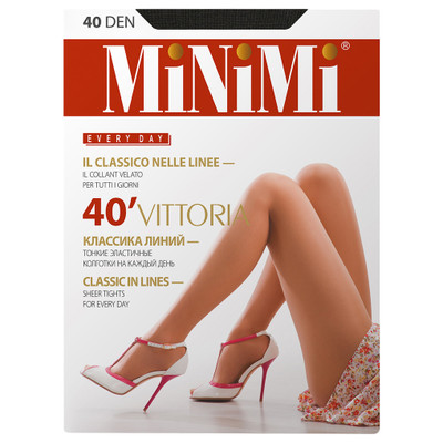 Колготки Minimi Mini Vittoria 20 den Nero р.5