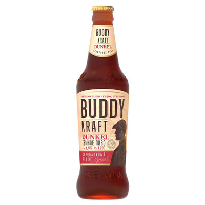 Пиво Buddy Kraft Dunkel Special тёмное 4.2%, 450мл