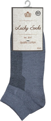 Носки мужские Lucky Socks тёмно-серые р.25-27 HMГ-0057
