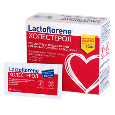БАД Lactoflorene Плоский холестерол, 20х4г