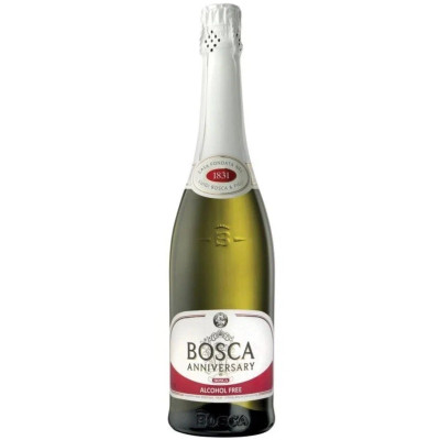 Напиток винный Bosca Анниверсари белый полусухой безалкогольный, 750мл
