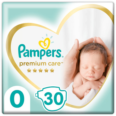 Подгузники Pampers Premium Care микро упаковка р.0 1.5-2.5кг, 30шт