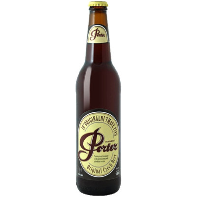 Пиво Pardubicky Porter тёмное фильтрованное пастеризованное 8%, 500мл