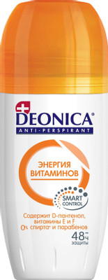 Антиперспирант Deonica Энергия витаминов роликовый, 50мл