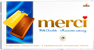 Шоколад молочный Merci, 100г