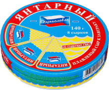 Сыр плавленый Переяславль Янтарный к завтраку пастообразный 25%, 140г