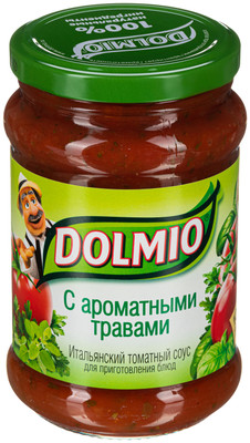 Соус томатный Dolmio Итальянский для приготовления блюд с ароматными травами, 350мл