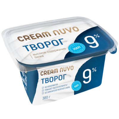 Творог Cream Nuvo Professional 9%, 380г