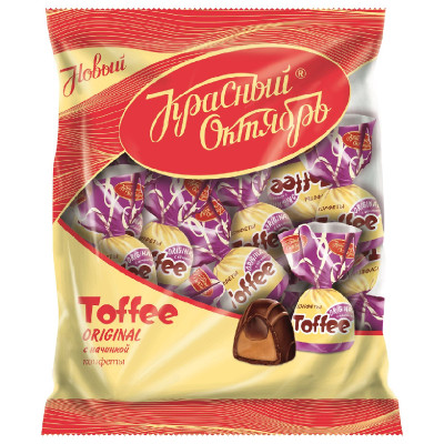 Конфеты Красный Октябрь Toffee Original с начинкой, 250г