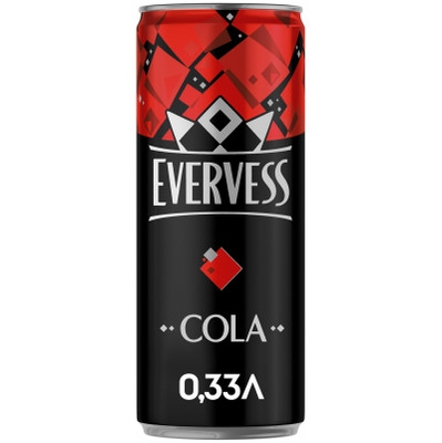 Напиток газированный Evervess Кола, 330мл