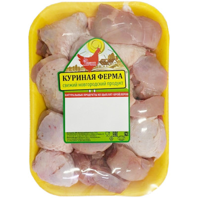 Набор из мяса цыплёнка-бройлера Куриная Ферма для шашлыка и чахохбили охлаждённый