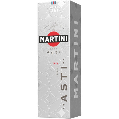 Вино игристое Martini Асти белое полусладкое 7.5% в подарочной упаковке, 750мл