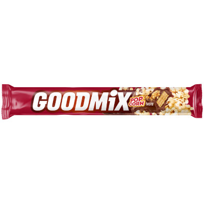 Шоколад Goodmix Popcorn Taste молочный со вкусом попкорна с хрустящей вафлей декорированный, 45г