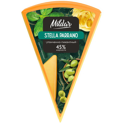 Сыр Mildar Стелла Паррано твердый 45%, 220г
