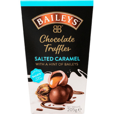 Конфеты Baileys Трюфели шоколадные с ирландским кремовым ликером и соленой карамелью, 205г