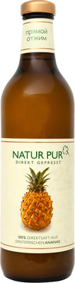 Сок Natur Pur ананасовый прямого отжима 100%, 750мл
