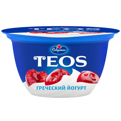 Йогурт Teos Греческий Вишня 2%, 140г