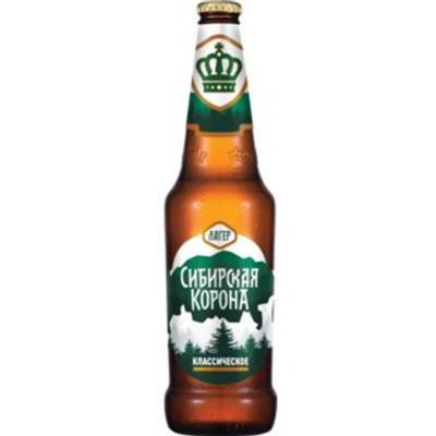 Пиво Сибирская Корона Классическое 5.3%, 450мл
