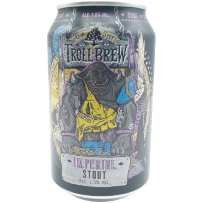 Пиво Troll Brew Imperial Stout тёмное фильтрованное, 330мл