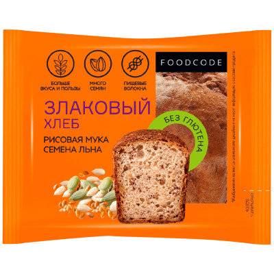 Хлеб Foodcode злаковый, 200г