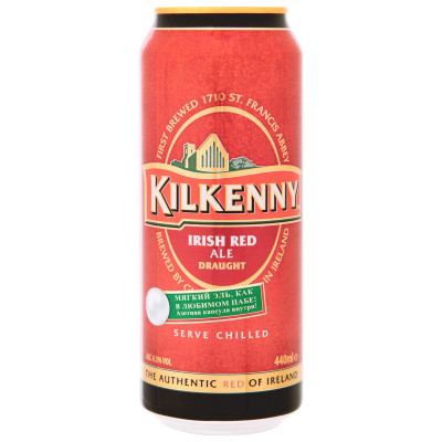 Пиво Kilkenny Драфт тёмное фильтрованное 4.3%, 440мл