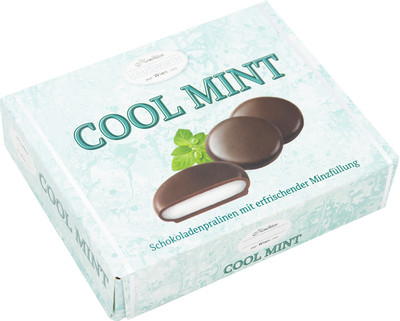 Конфеты Hauswirth Cool Mint с мятной начинкой в тёмном шоколаде, 135г