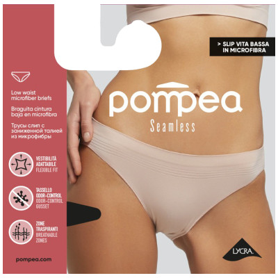 Трусы женские Pompea Slip Vb Seamless basic слипы skin, р.L-XL
