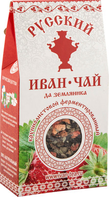 Напиток чайный Русский Иван-чай земляника листовой, 50г