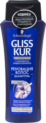 Шампунь Gliss Kur Реновация волос для повреждённых волос, 250мл