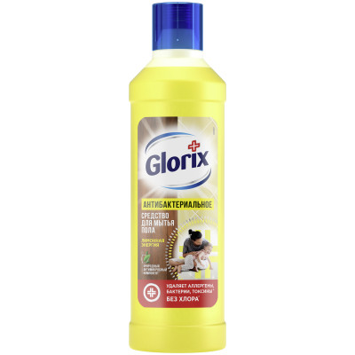 Средство Glorix Лимонная энергия 3в1 для мытья полов, 1л