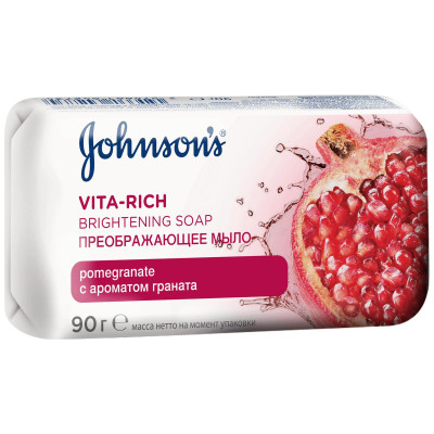 Мыло Johnson's Vita-Rich преображающее c ароматом граната, 90г