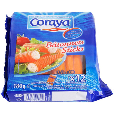 Палочки крабовые Coraya, 180г