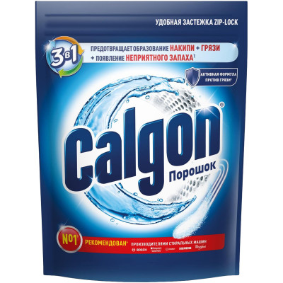 Средство Calgon 3в1 для смягчения воды и предотвращения образования известкового налета, 1.5кг