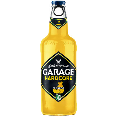 Напиток пивной Seth&Riley’s Garage Хардкор Ананас пастеризованный 6%, 400мл
