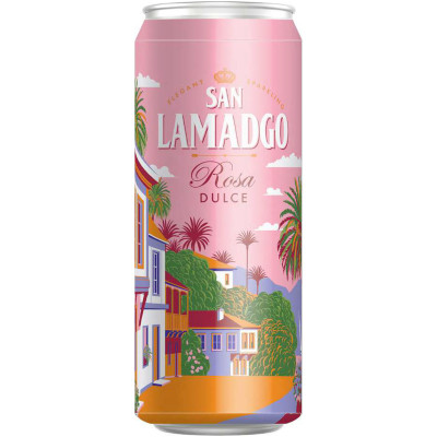 Напиток слабоалкогольный San Lamadgo Rosa Dulce газированный, 430мл